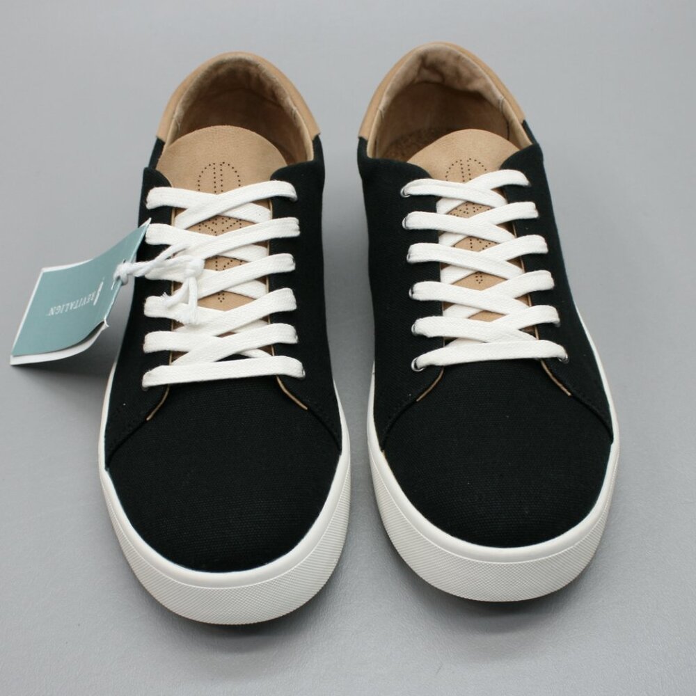 REVITALIGN Black and Tan Low-Top Athletic Sneakers - Picture 5 of 10